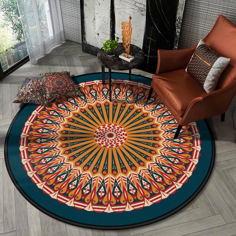 Tappeto Olivenorma Boho Round Area Tappeto Mandala