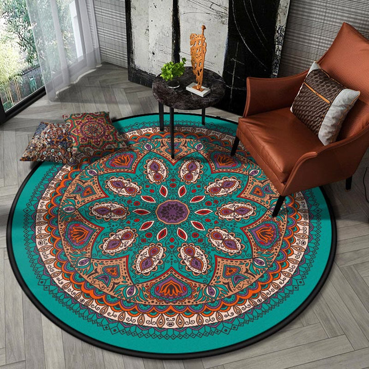 Tappeto Olivenorma Boho Round Area Tappeto Mandala