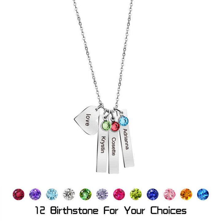 Collana con ciondolo a forma di cuore quadrato in acciaio inossidabile Olivenorma
