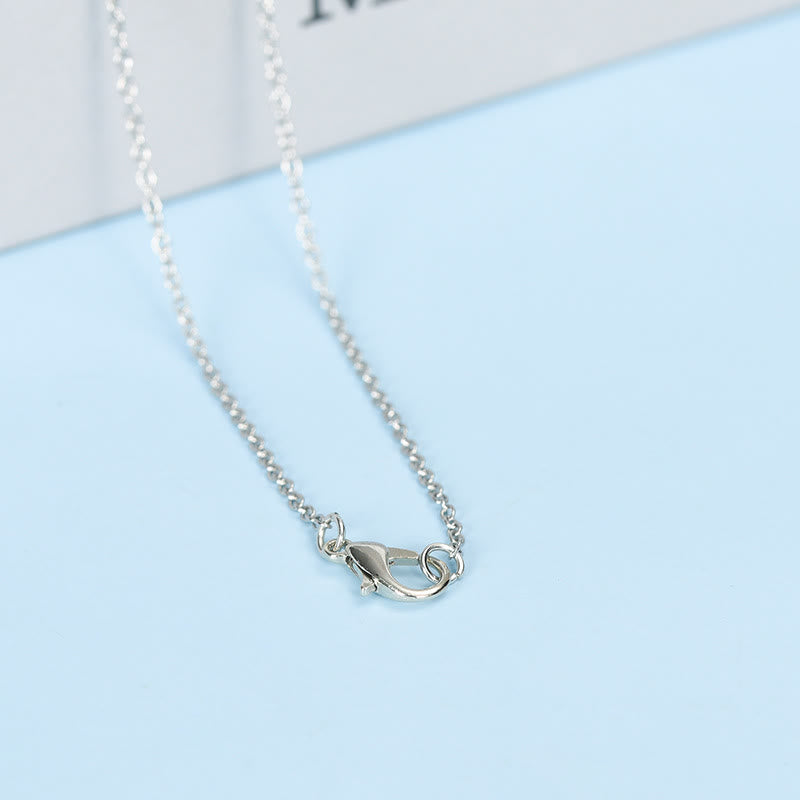 Collana con pendente a colonna a doppia punta in cristallo naturale Olivenorma