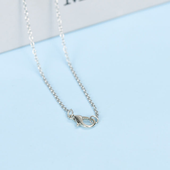 Collana con pendente a colonna a doppia punta in cristallo naturale Olivenorma