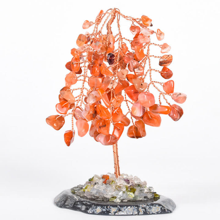 Olivenorma Base in cristallo naturale Salice Feng Shui Tree