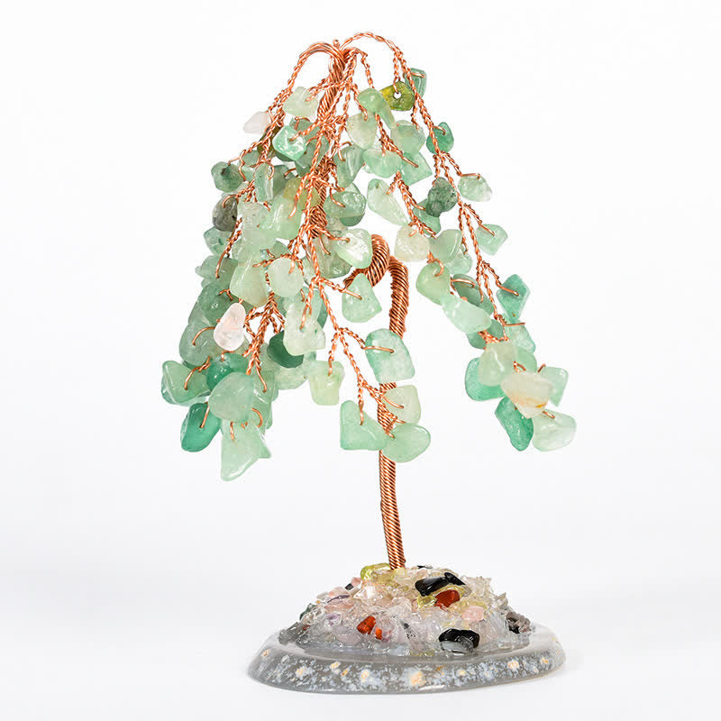 Olivenorma Base in cristallo naturale Salice Feng Shui Tree