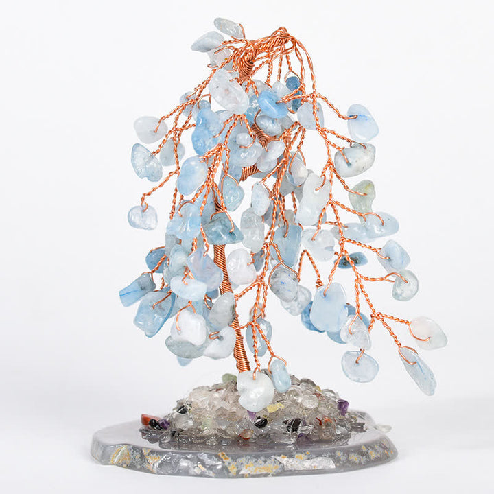 Olivenorma Base in cristallo naturale Salice Feng Shui Tree