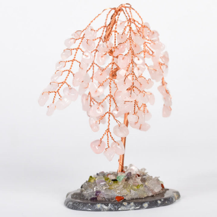 Olivenorma Base in cristallo naturale Salice Feng Shui Tree