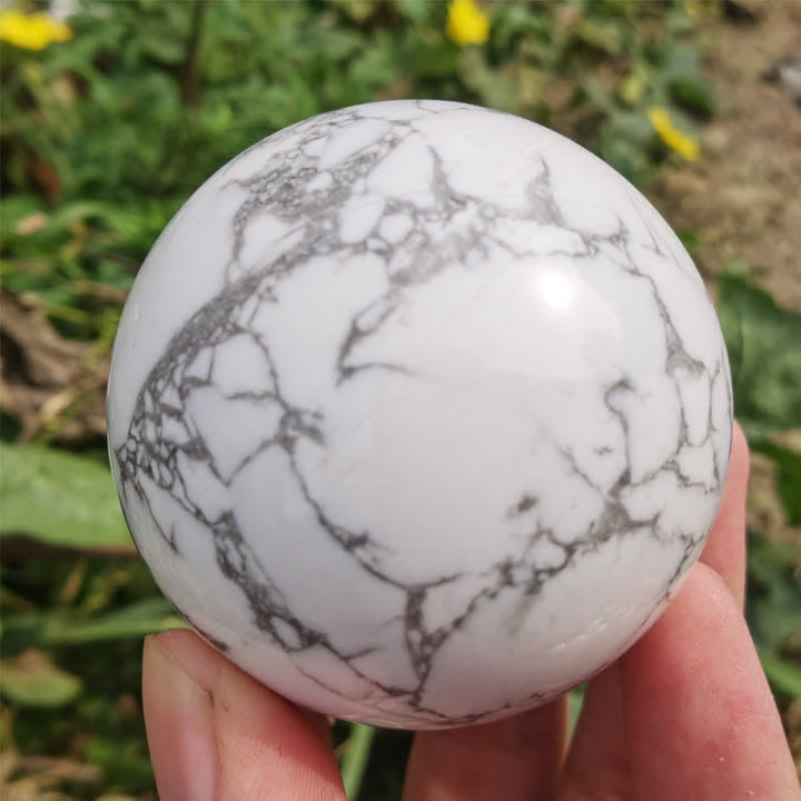 Olivenorma Sfera di cristallo turchese bianco naturale