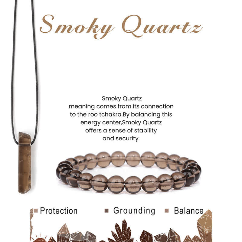 Olivenorma Collana con ciondolo in pietra naturale Bracciale con perline Set di gioielli