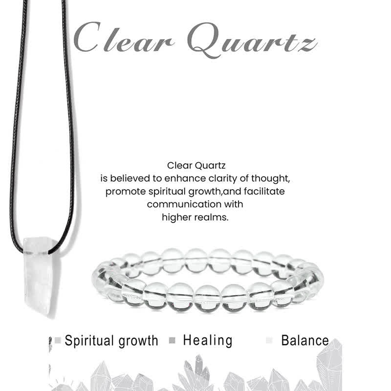 Olivenorma Collana con ciondolo in pietra naturale Bracciale con perline Set di gioielli