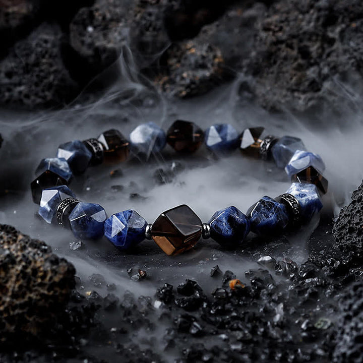 Braccialetto di perline da uomo in sodalite naturale turchese africano Olivenorma - Sodalite - 17cm-18cm - image 0