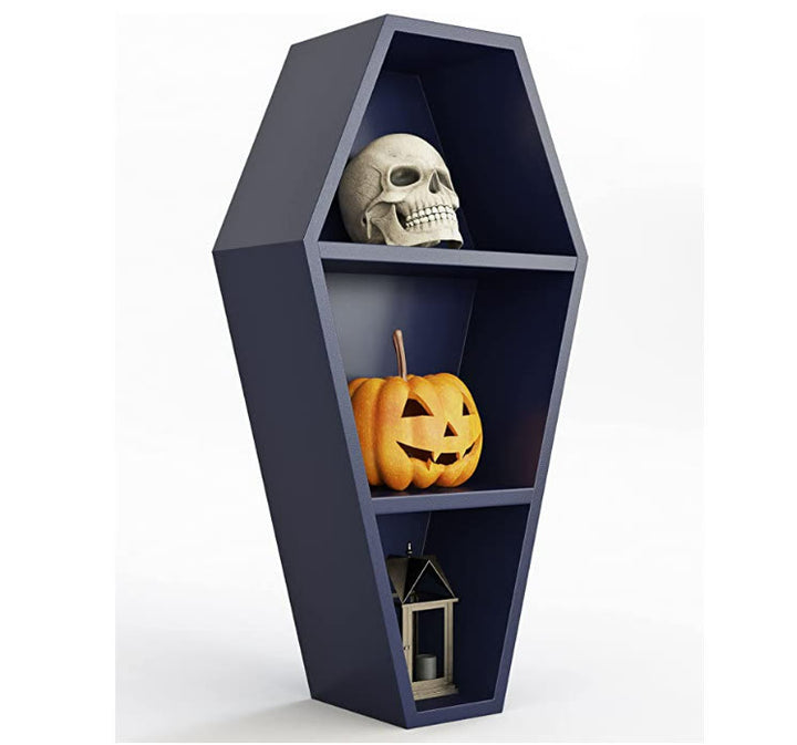 Olivenorma Mensola a forma di bara spettrale Mensola in cristallo di Halloween
