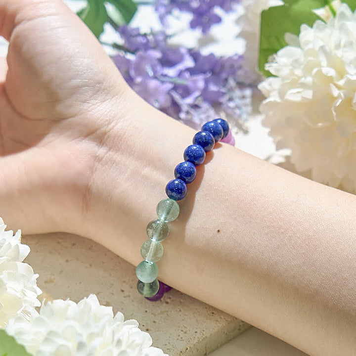 Bracciale da donna con perline di cristallo naturale Olivenorma 