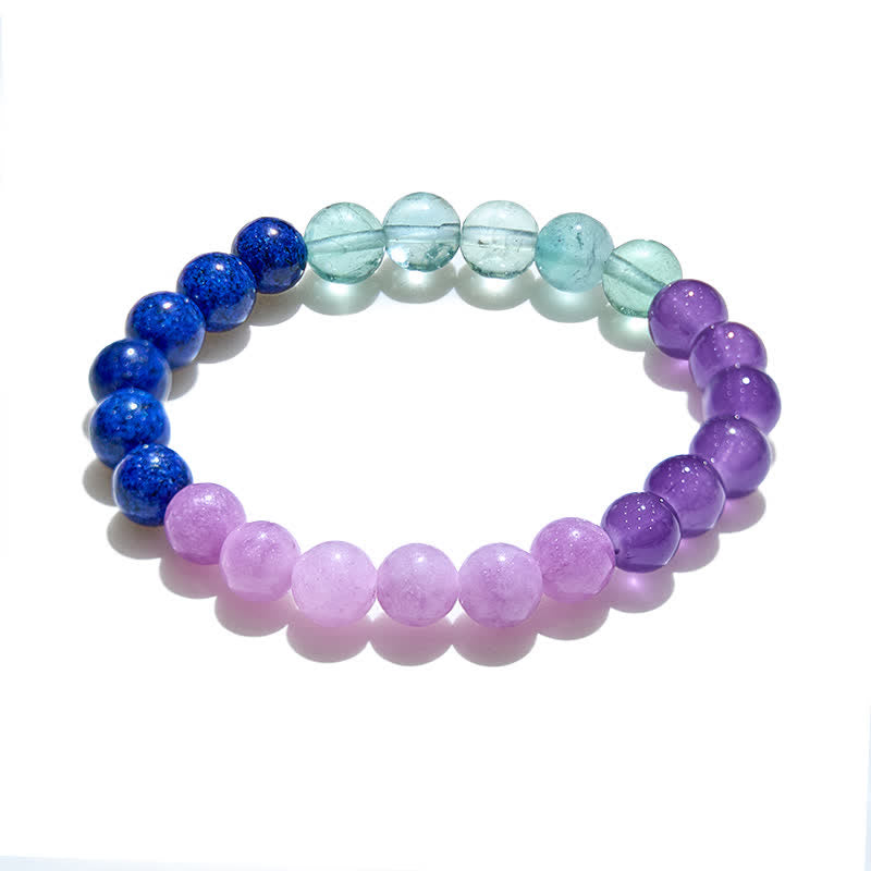 Bracciale da donna con perline di cristallo naturale Olivenorma 