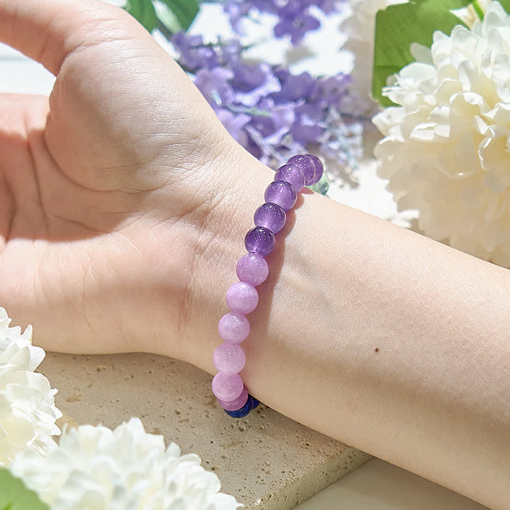Bracciale da donna con perline di cristallo naturale Olivenorma 