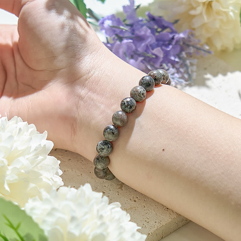 Bracciale Olivenorma in perline Yooperlite naturali da 6-12 mm 