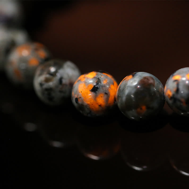 Bracciale Olivenorma in perline Yooperlite naturali da 6-12 mm 