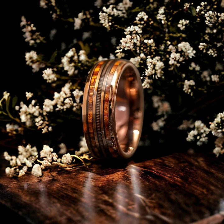 Corda per chitarra Olivenorma e anello in botte di whisky bruciato