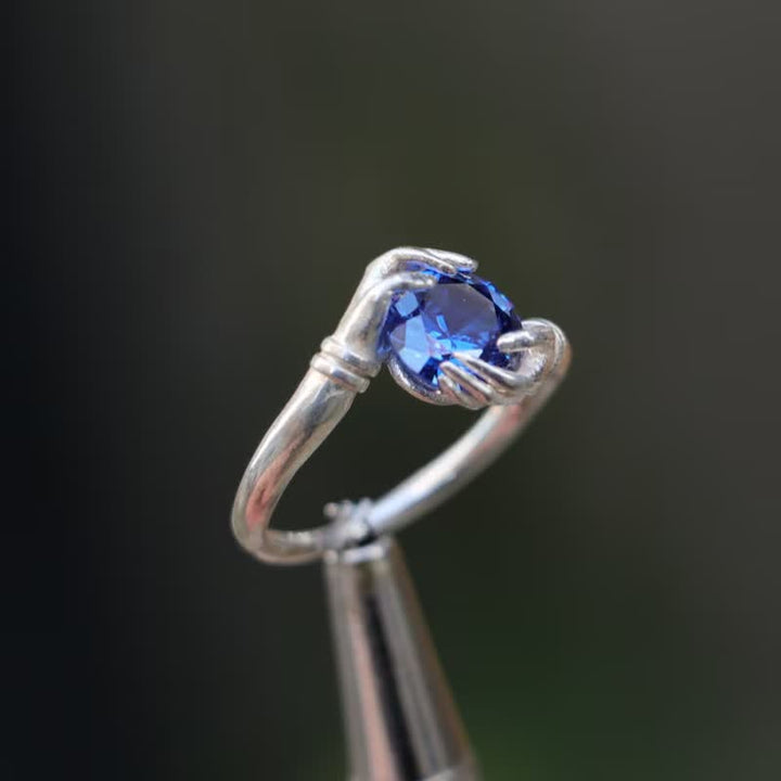 Olivenorma "Il segreto del cosmo" - Anello con pietra preziosa di cristallo