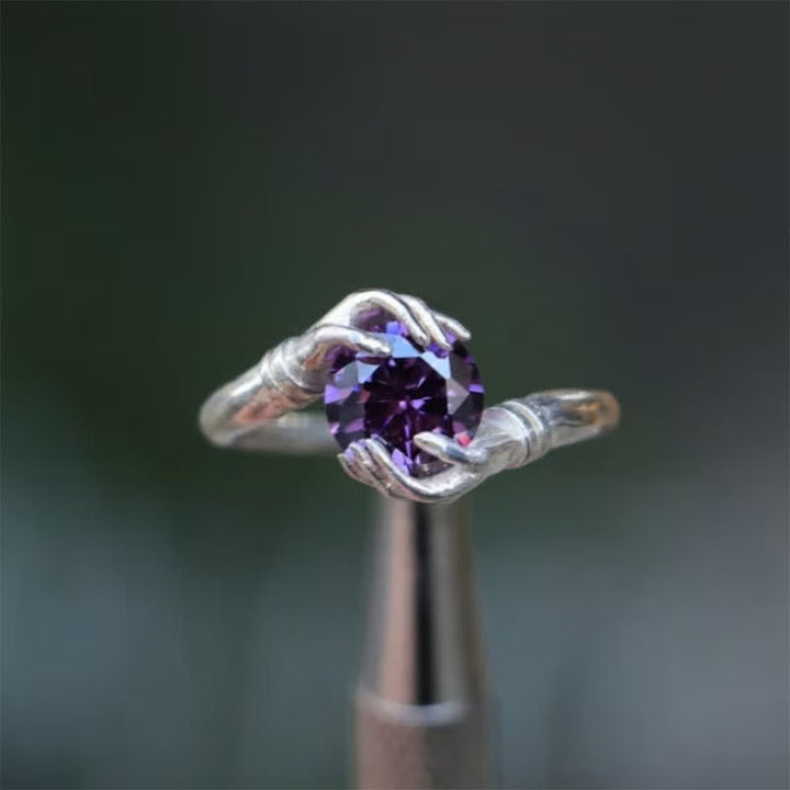 Olivenorma "Il segreto del cosmo" - Anello con pietra preziosa di cristallo