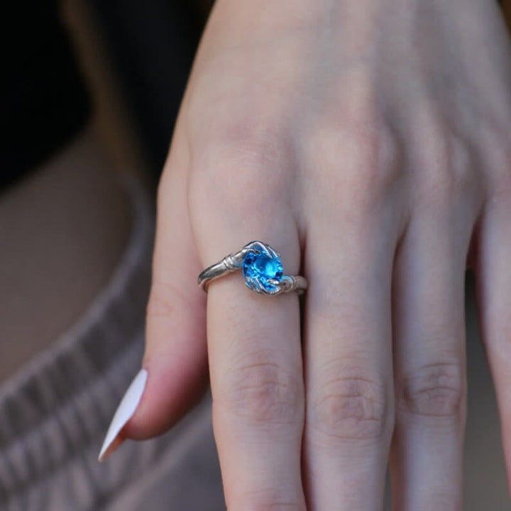 Olivenorma "Il segreto del cosmo" - Anello con pietra preziosa di cristallo