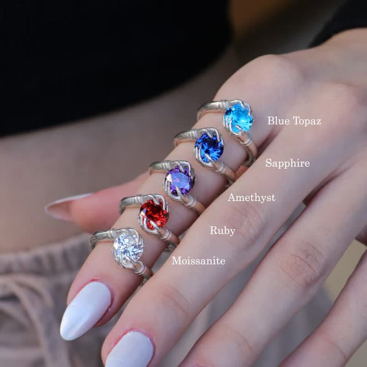 Olivenorma "Il segreto del cosmo" - Anello con pietra preziosa di cristallo