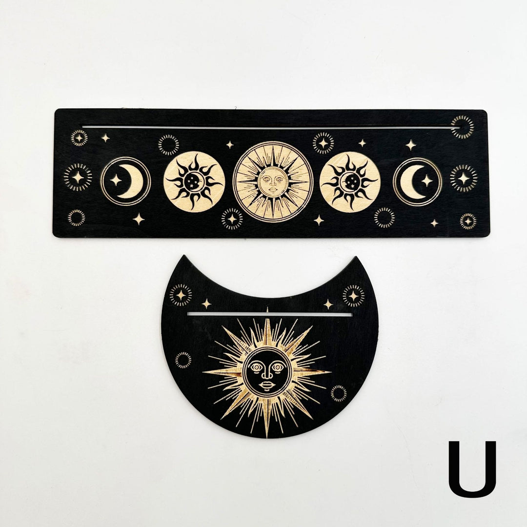 Olivenorma Porta Tarocchi in Legno con Fasi Lunari