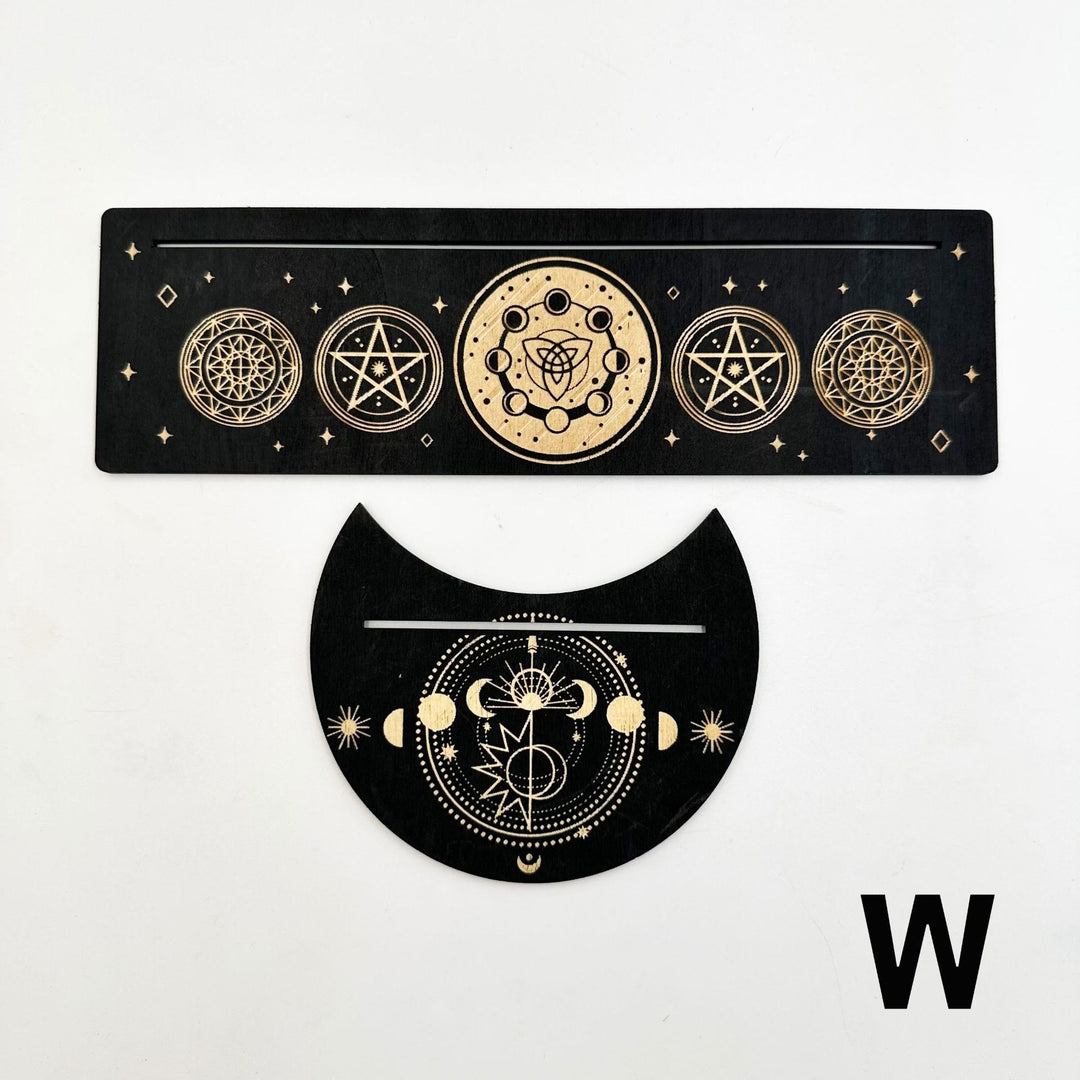 Olivenorma Porta Tarocchi in Legno con Fasi Lunari