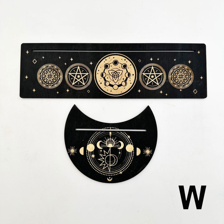 Olivenorma Porta Tarocchi in Legno con Fasi Lunari