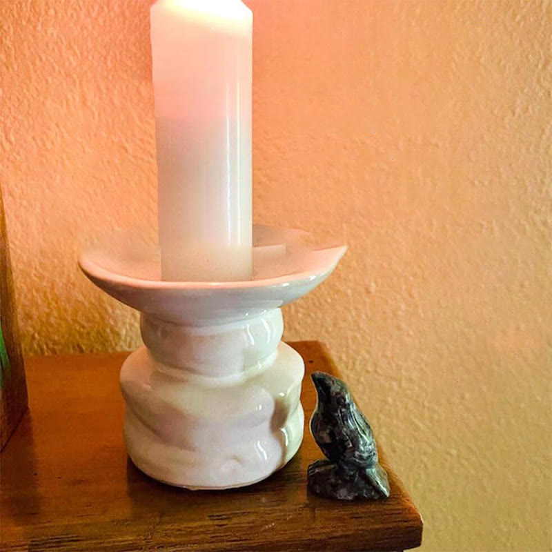 Decorazione in pietra preziosa con statuetta di corvo in ossidiana naturale Olivenorma Yooperlite