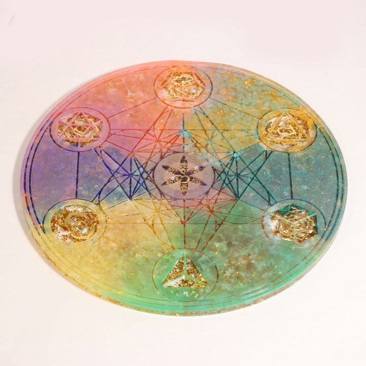 Olivenorma Cristallo naturale Chakra Orgone Piramidi Base Cristallo Array