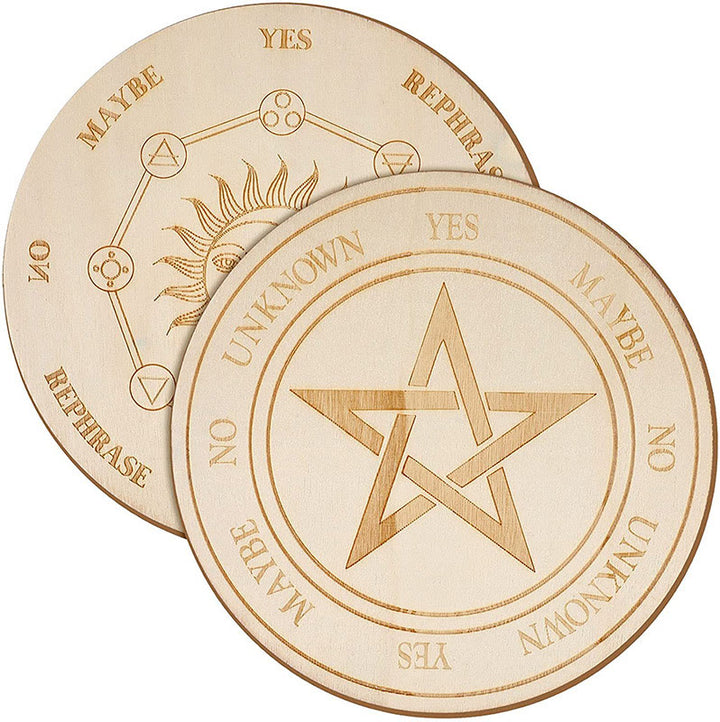 Olivenorma Witchcraft Pendolo di legno per rabdomanzia Tavola energetica