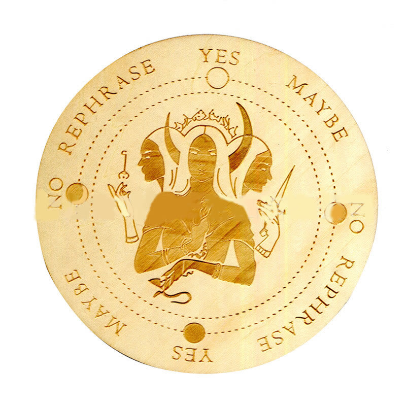 Olivenorma Witchcraft Pendolo di legno per rabdomanzia Tavola energetica