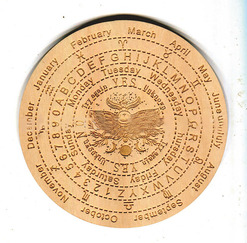 Olivenorma Witchcraft Pendolo di legno per rabdomanzia Tavola energetica