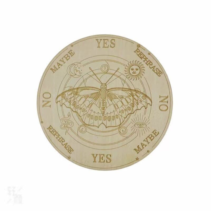 Olivenorma Witchcraft Pendolo di legno per rabdomanzia Tavola energetica