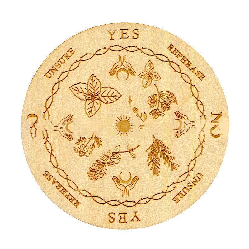 Olivenorma Witchcraft Pendolo di legno per rabdomanzia Tavola energetica