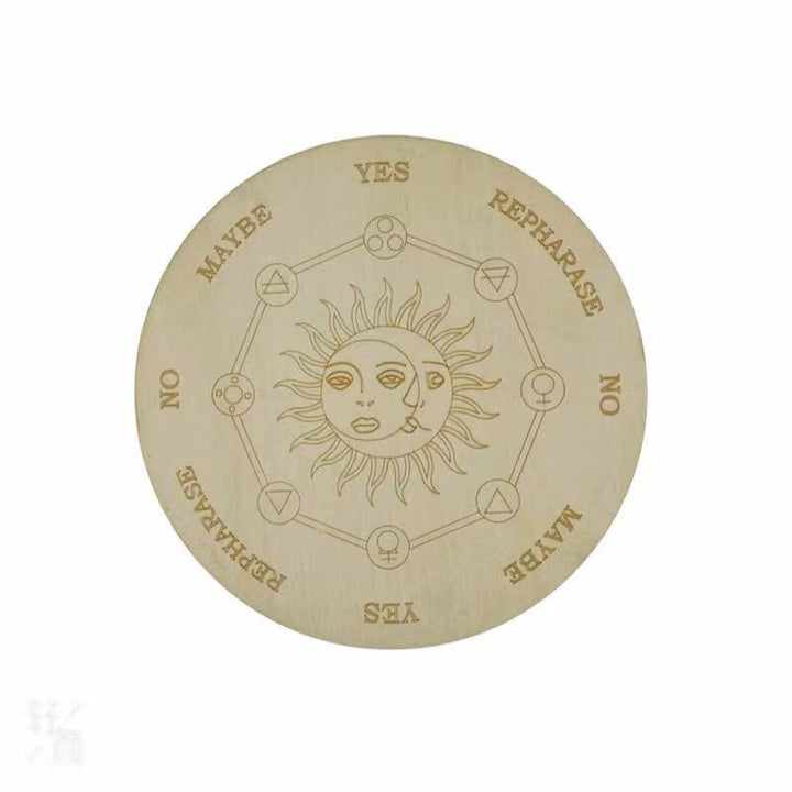 Olivenorma Witchcraft Pendolo di legno per rabdomanzia Tavola energetica