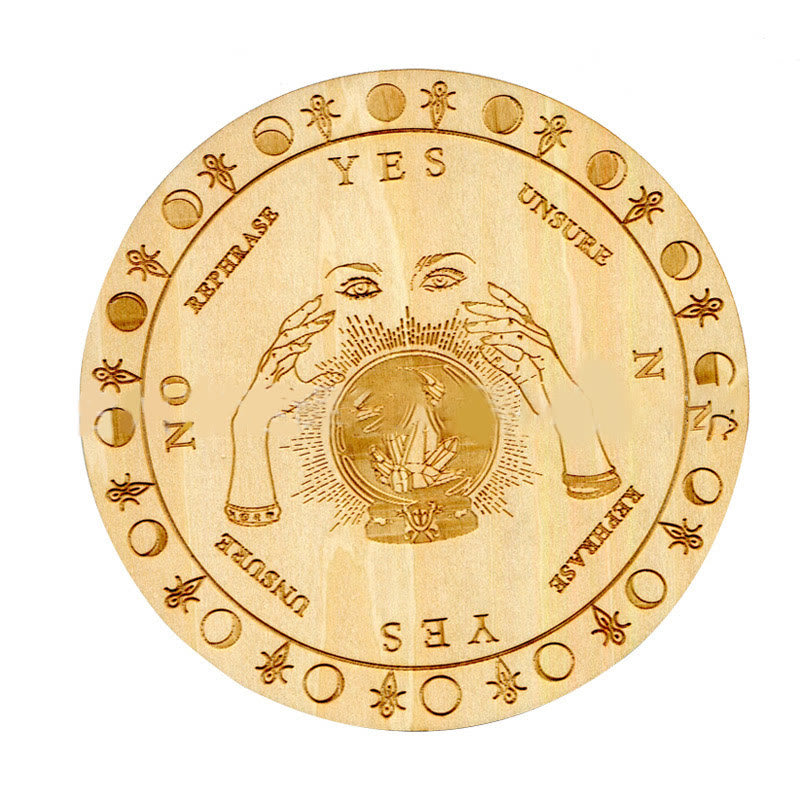 Olivenorma Witchcraft Pendolo di legno per rabdomanzia Tavola energetica