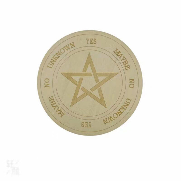 Olivenorma Witchcraft Pendolo di legno per rabdomanzia Tavola energetica