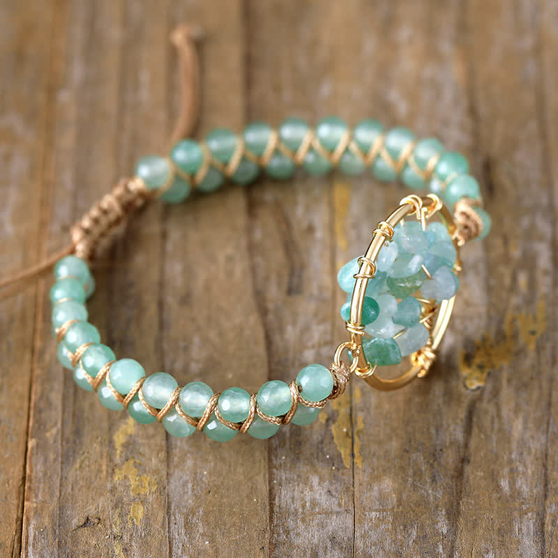 Bracciale Olivenorma Ametista Verde Avventurina Albero della Vita 