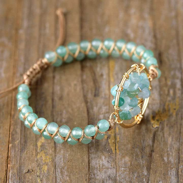 Bracciale Olivenorma Ametista Verde Avventurina Albero della Vita 