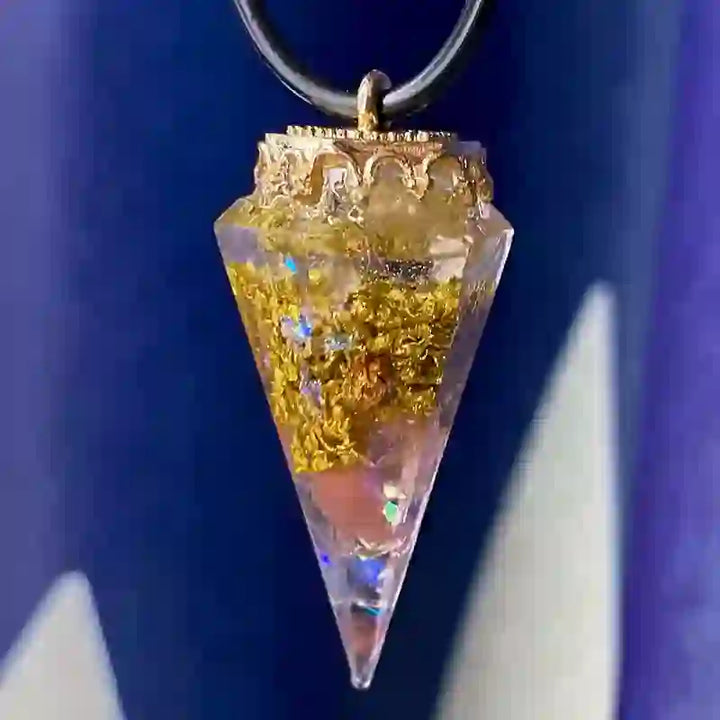 Collana di cristallo curativo naturale Olivenorma 