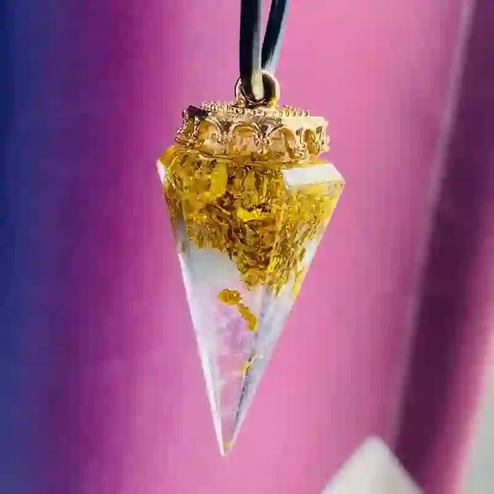 Collana di cristallo curativo naturale Olivenorma 