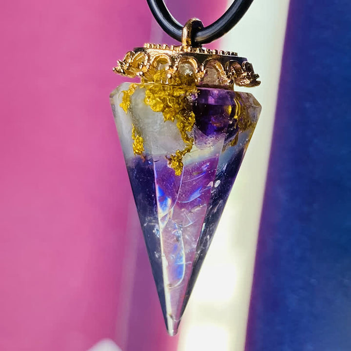 Collana di cristallo curativo naturale Olivenorma 