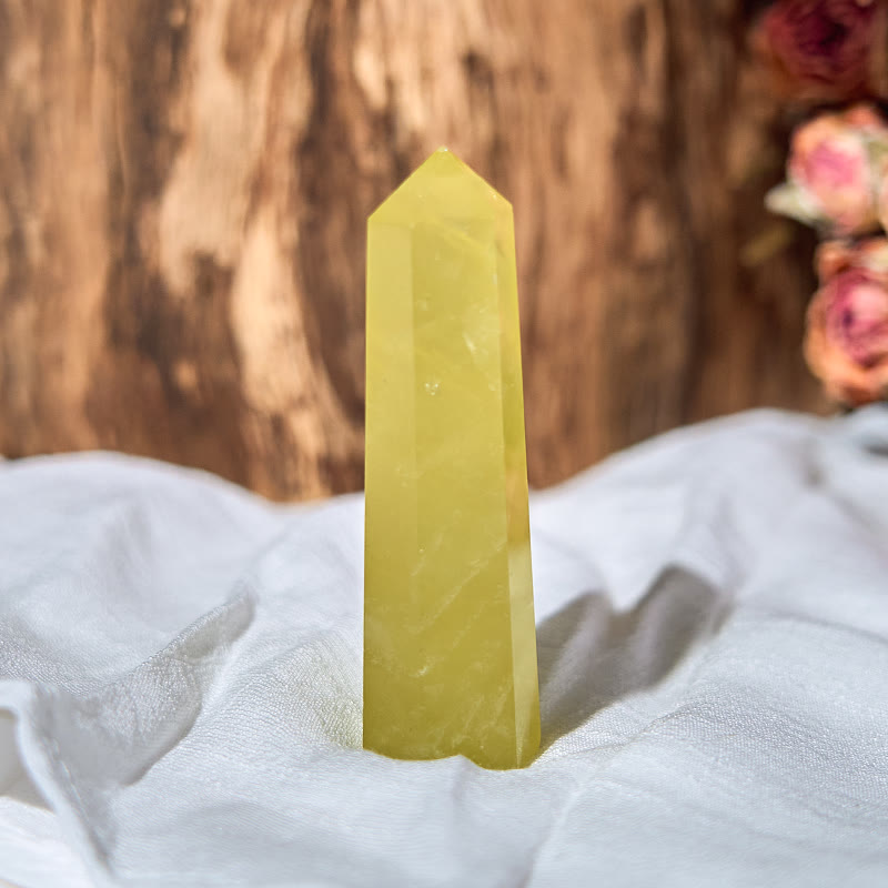 Bacchette di cristallo curativo naturale Olivenorma Citrine Obelisk Tower