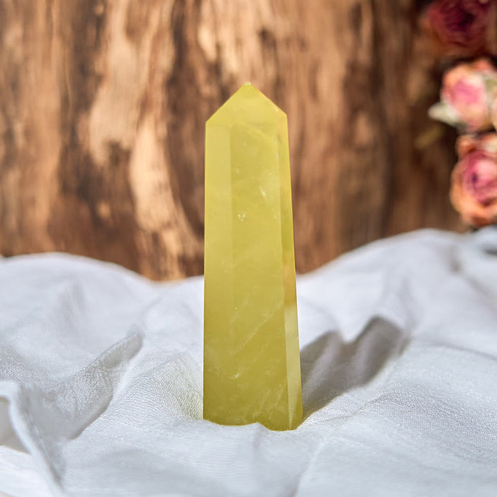 Bacchette di cristallo curativo naturale Olivenorma Citrine Obelisk Tower