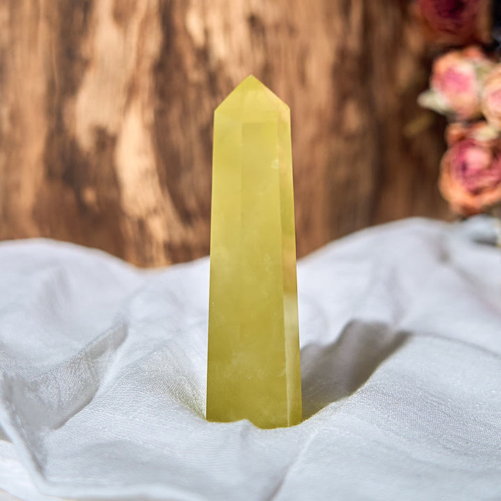 Bacchette di cristallo curativo naturale Olivenorma Citrine Obelisk Tower