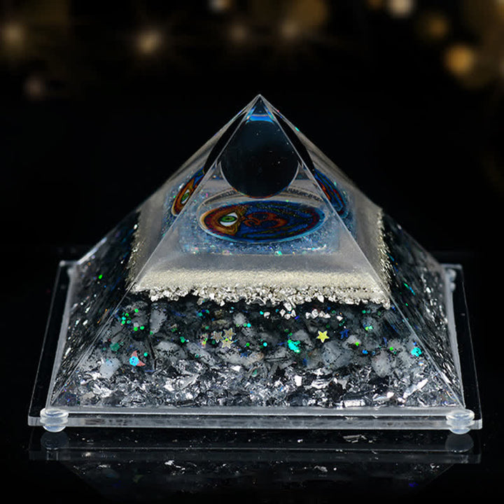 Olivenorma 8*12cm Piramide di Orgone in Pietra Naturale