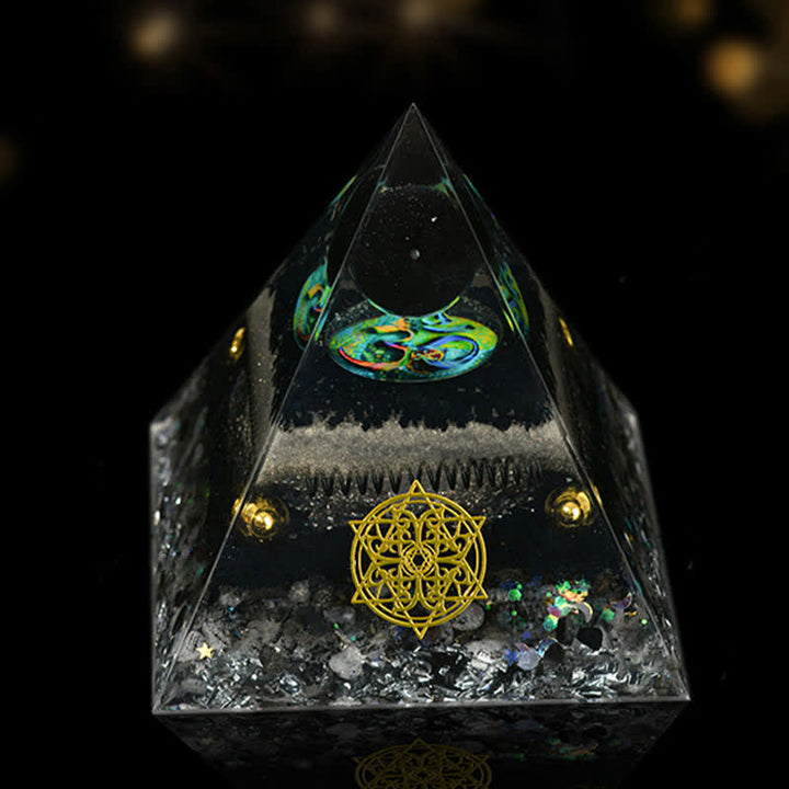 Olivenorma 12cm Piramide di Orgone di Guarigione Energetica in Pietra Naturale