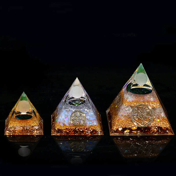 Olivenorma Piramide Orgonica Cinque Elementi in Pietra Naturale