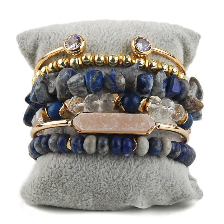 Olivenorma Perline di Cristallo Accessori in Metallo Bracciale Set 