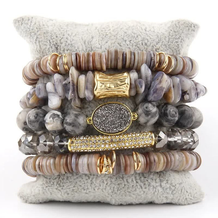 Olivenorma Crystal Roller Beads 5 strati Braccialetto di perline 